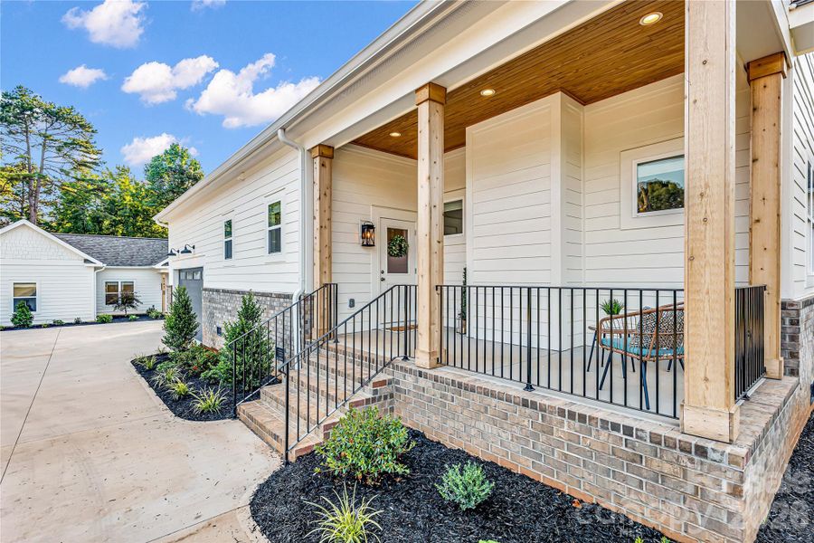 Side porch Main home