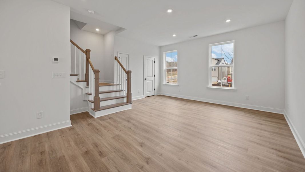 The Landon Plan in River District by DRB Homes in Charlotte NC - Living Area The Landon Plan in River District by DRB Homes in Charlotte NC - Living Area