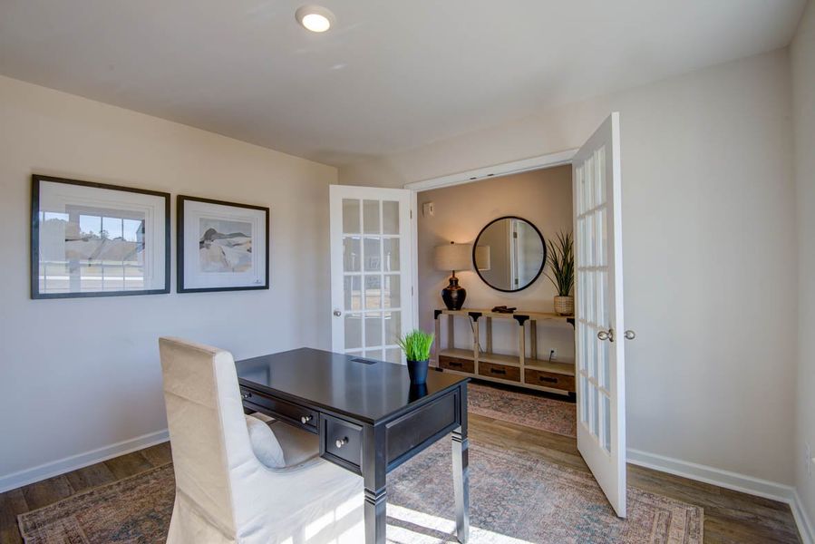 Representative furnished interior of a home built from the Penwell by D.R. Horton in Carter Ridge, Greenville (Image 9).