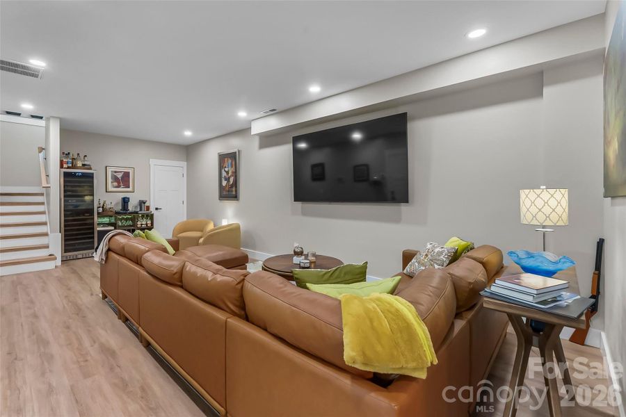 Large Lower level family room