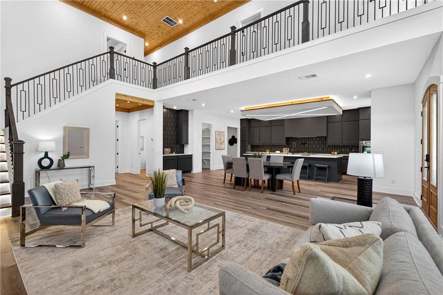 Furnished interior view inside a new home in , Dahlonega (Image 48).
