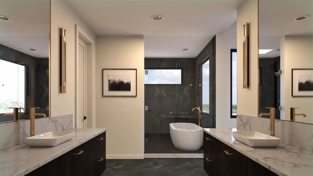 Representative furnished interior of a home built from the Birch by Work Shop Colorado in Signature at Crystal Valley, Castle Rock (Image 10).