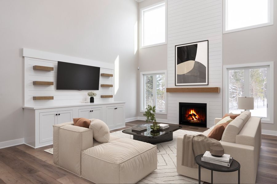 Representative furnished interior of a home built from the The Brady by Forbes Capretto Homes in Birdsong Estates, Orchard Park (Image 13).