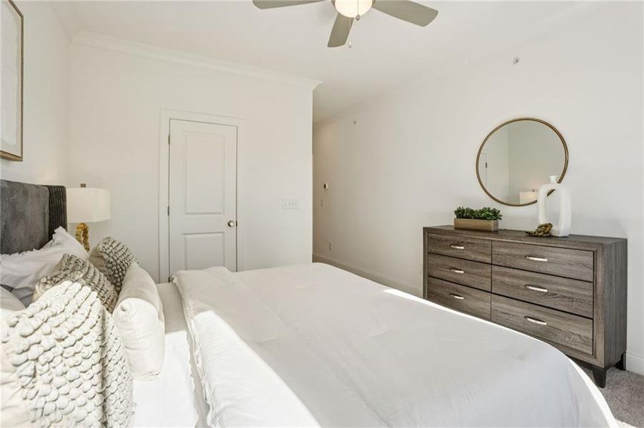 Furnished interior view inside a new home in Market Square at Sawnee Village, Cumming (Image 31).