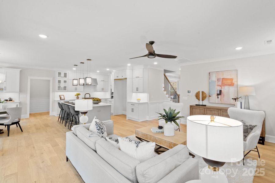 Furnished interior view inside a new home in , Charlotte (Image 13).