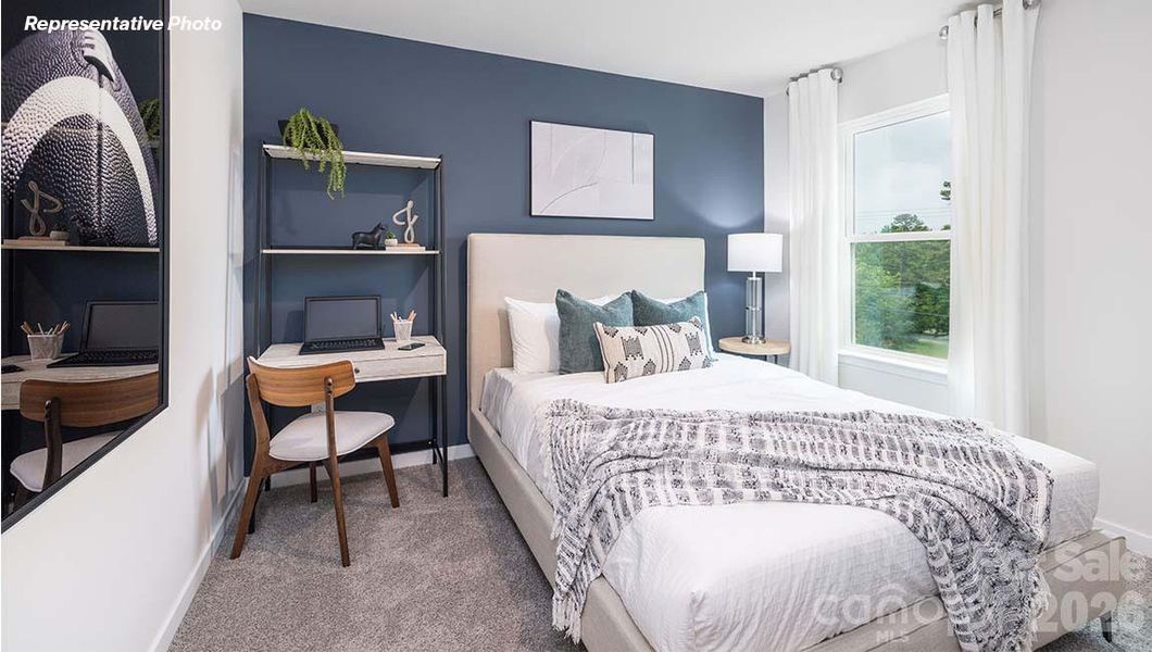 Furnished interior view inside a new home in Cardinal Creek, Charlotte (Image 13).