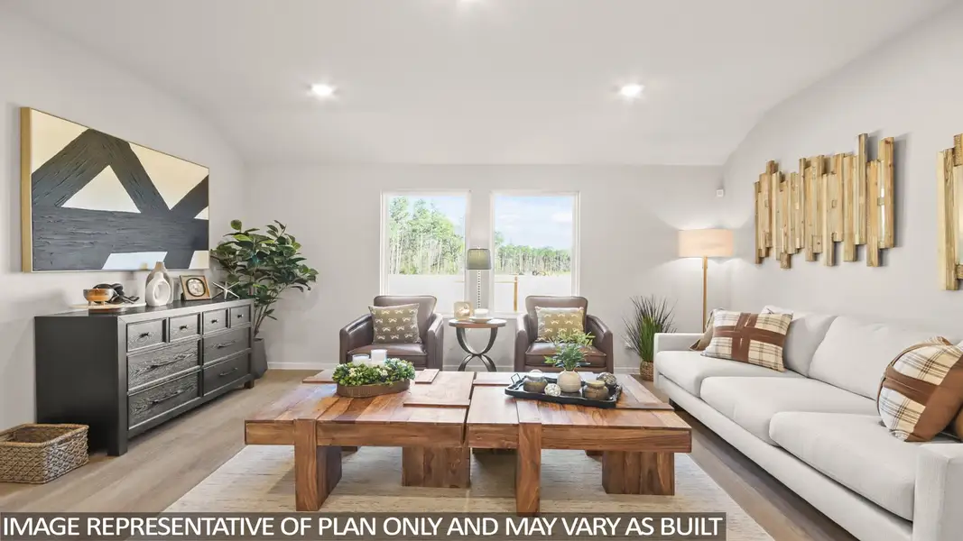 Furnished interior view inside a new home in New Waverly Station, New Waverly (Image 3).