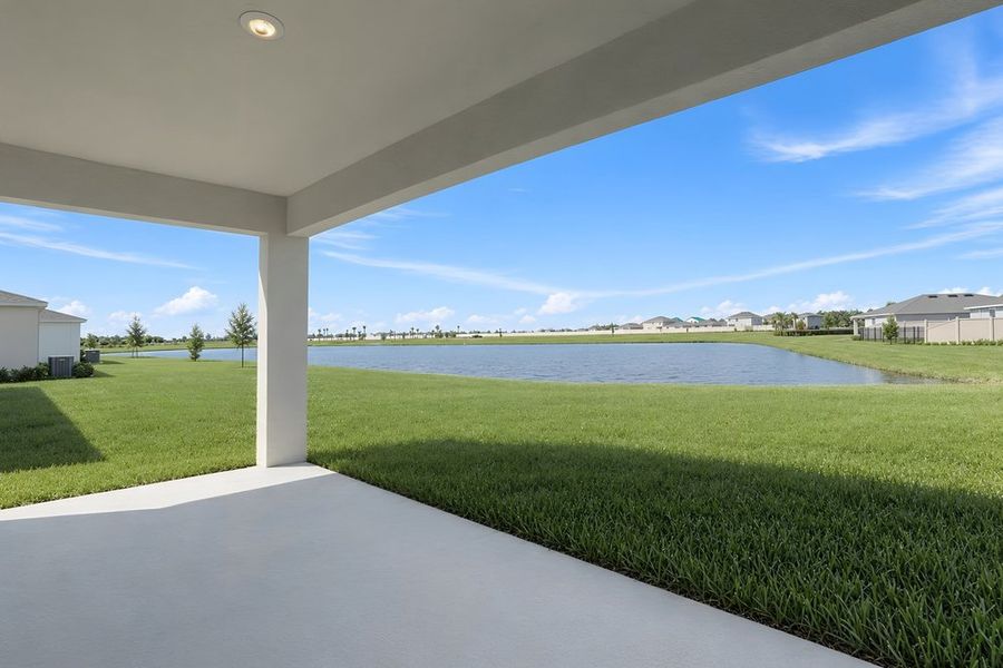 Exterior details and patio area of a home in Firethorn, Parrish (Image 3).