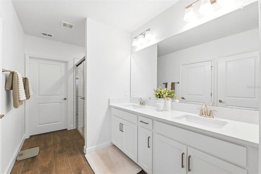 Furnished interior view inside a new home in , San Antonio (Image 11).