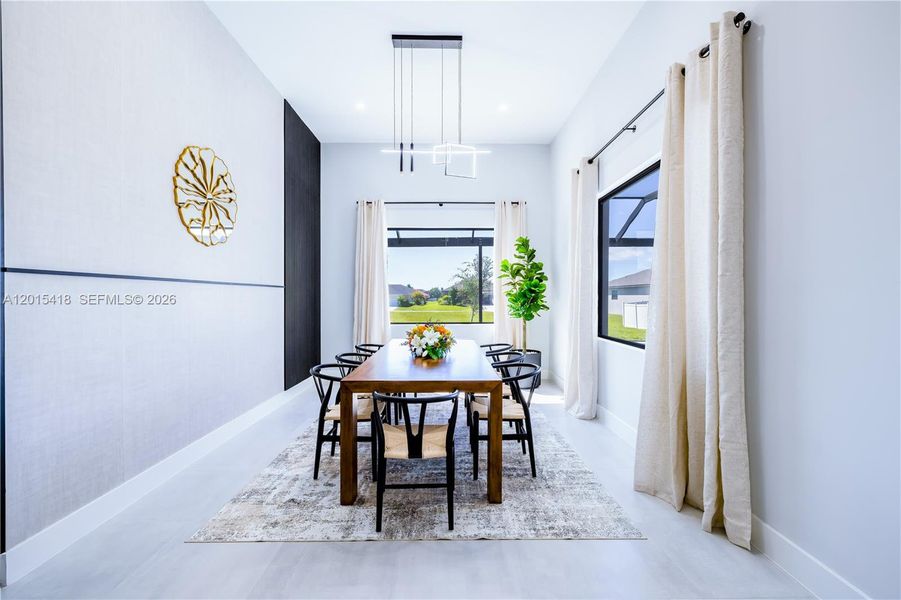 Furnished interior view inside a new home in , Cape Coral (Image 56).