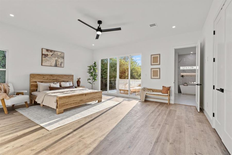 Furnished interior view inside a new home in , Dallas (Image 9).