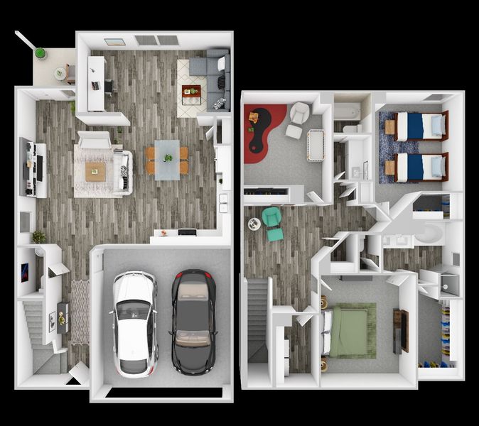 Images are a model representation and may depict options and upgrades not featured on the home available for purchase.
