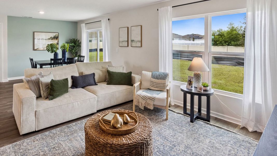 Furnished interior view inside a new home in Gardenside at Ormond Station, Ormond Beach (Image 3).