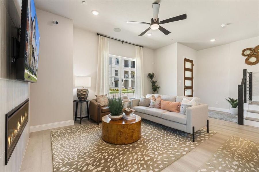 Furnished interior view inside a new home in , McKinney (Image 11).