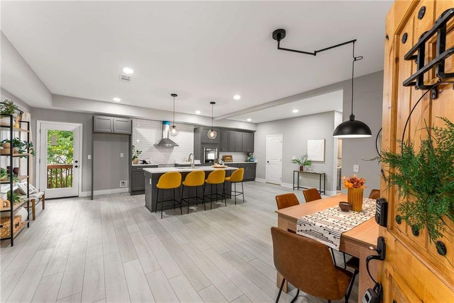 Furnished interior view inside a new home in , Atlanta (Image 25).