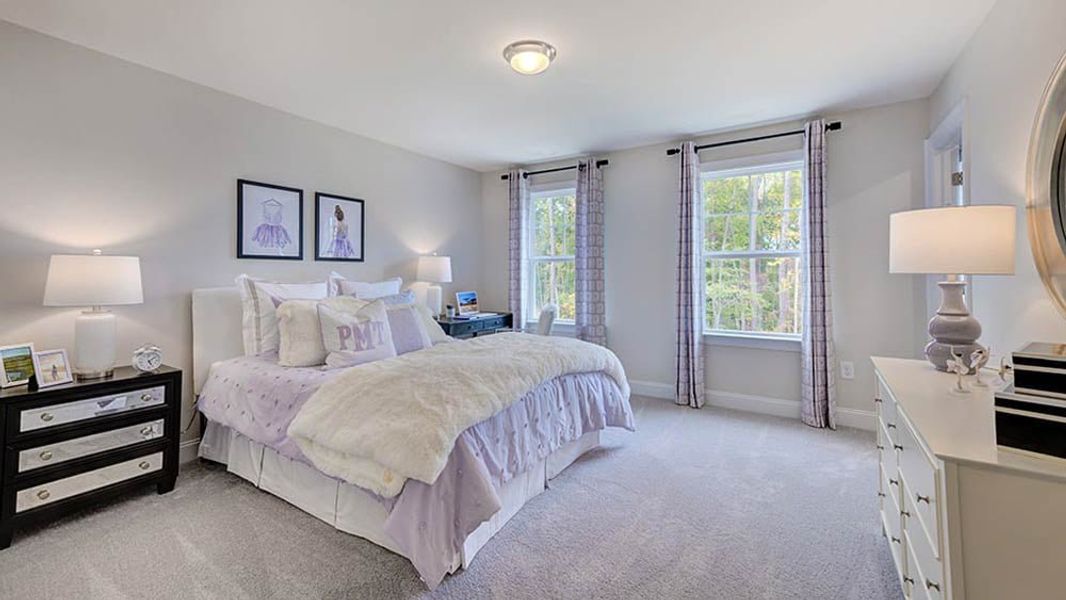 Furnished interior view inside a new home in Bridgeberry, Holly Springs (Image 14).