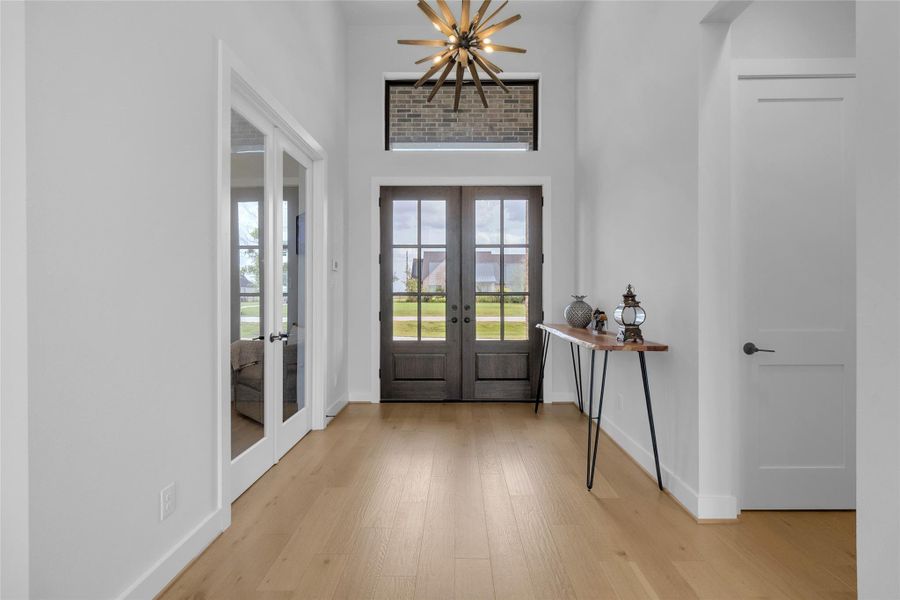 Elegant entry leading to the open-concept living areas.