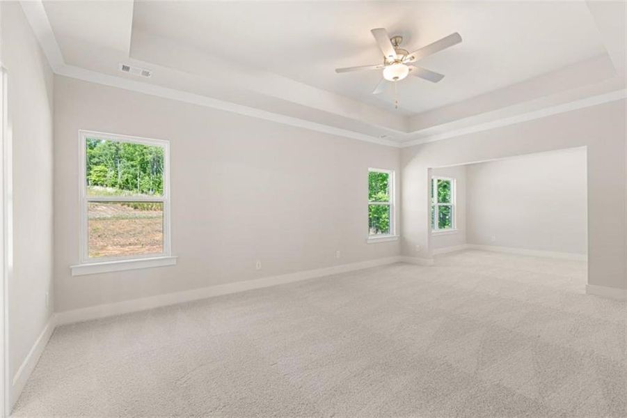 Spacious, unfurnished interior of a new home in Traditions of Braselton, Jefferson (Image 28).