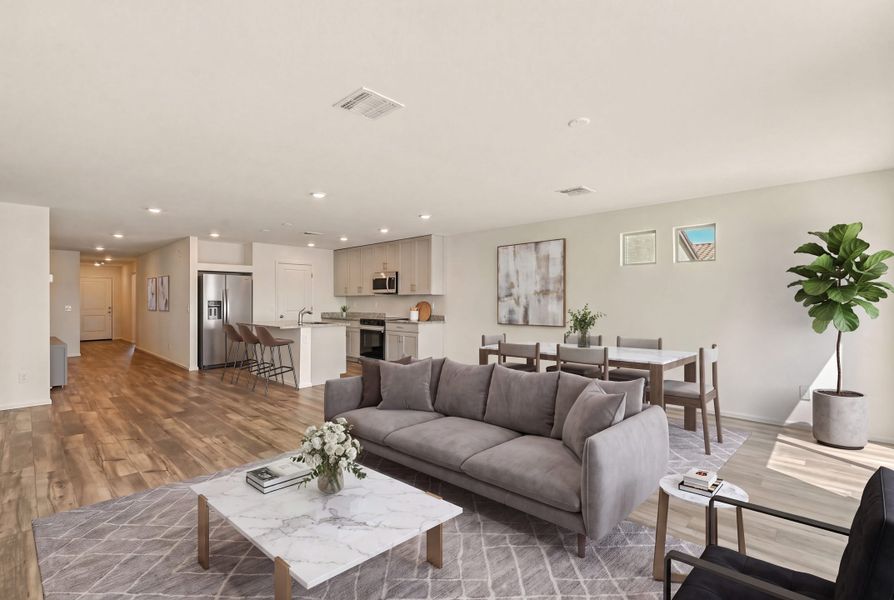 Furnished interior view inside a new home in Cross Creek Ranch, Coolidge (Image 3).