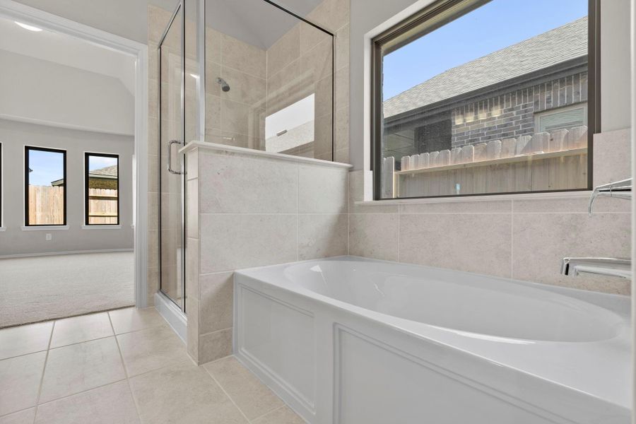 Furnished interior view inside a new home in Grand Central Park, Conroe (Image 9).
