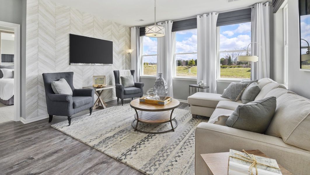 Representative furnished interior of a home built from the Arlington by D.R. Horton in Legacy Farms, White House (Image 10).