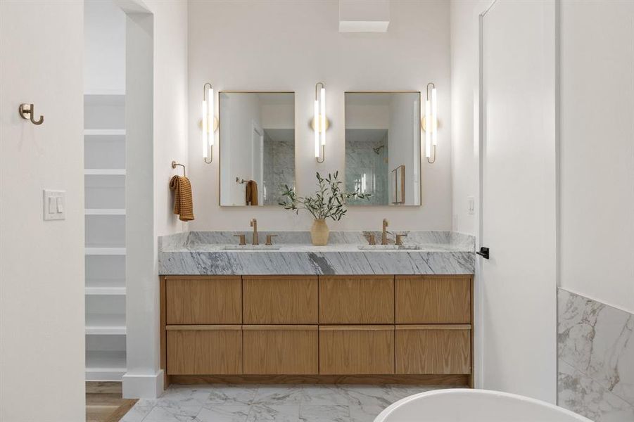 Furnished interior view inside a new home in , Dallas (Image 16). Furnished interior view inside a new home in , Dallas (Image 16).