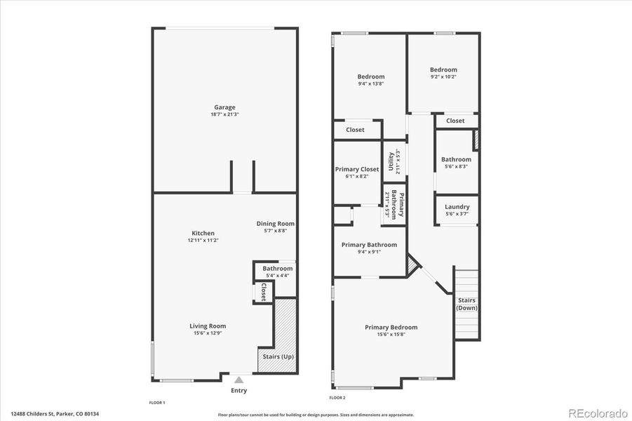 2D floor plan layout of this home in , Parker, CO (Image 3). 2D floor plan layout of this home in , Parker, CO (Image 3).