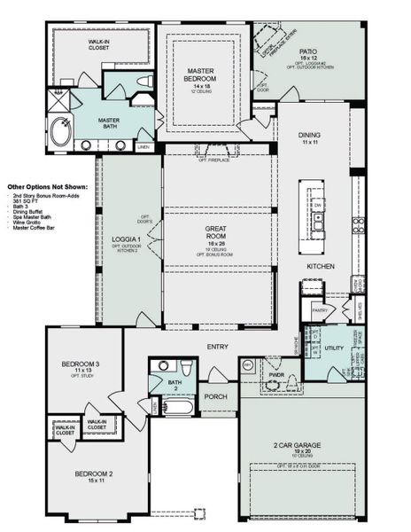 Arezzo Floor Plan in Audubon 60's, Magnolia | Sitterle Homes Arezzo Floor Plan in Audubon 60's, Magnolia | Sitterle Homes
