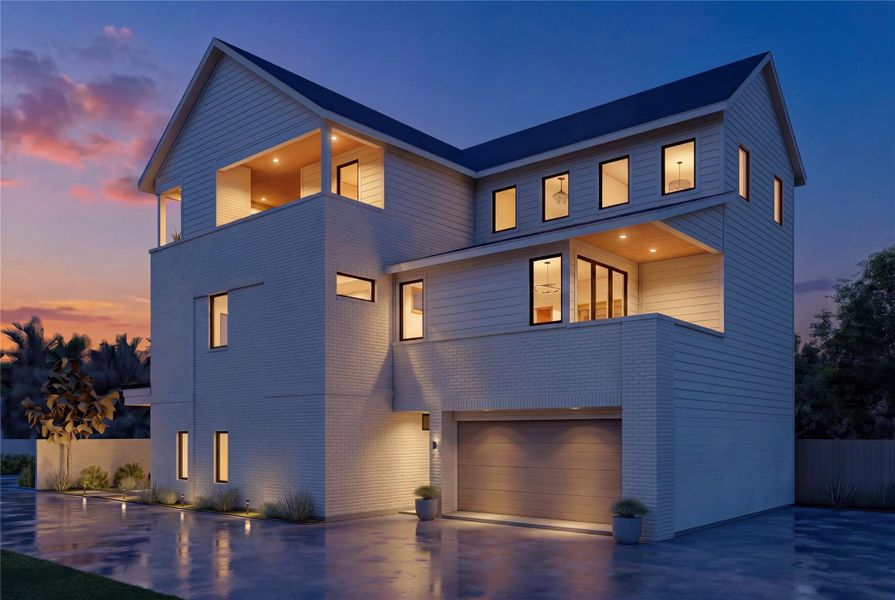 Elevation Evening Rendering Elevation Evening Rendering