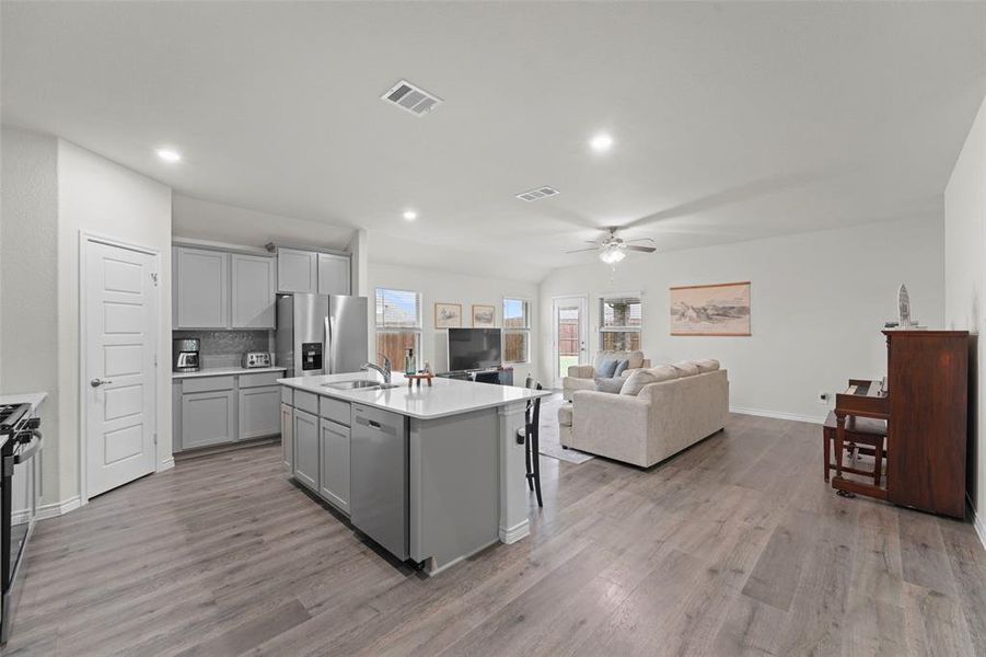 Furnished interior view inside a new home in , Aubrey (Image 13).