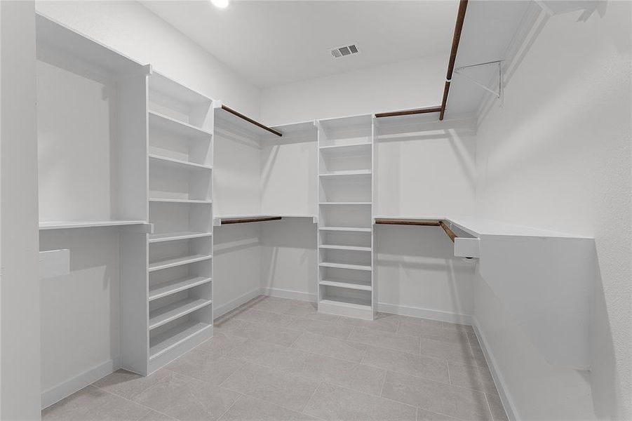 Walk-in master closet