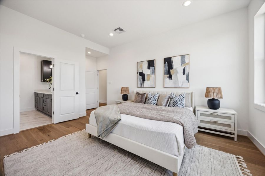 Furnished interior view inside a new home in , Houston (Image 19).