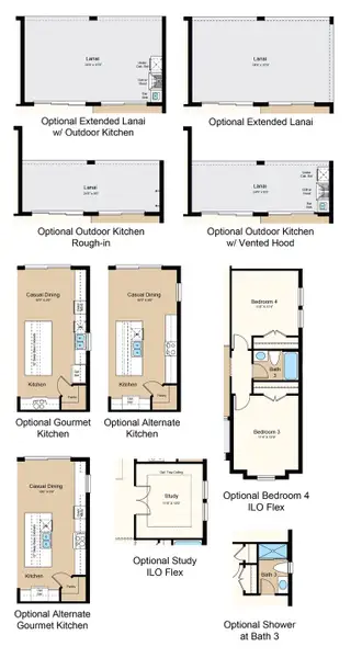2D floor plan layout of this home in Coasterra Community Group Page, Palmetto, FL (Image 3).
