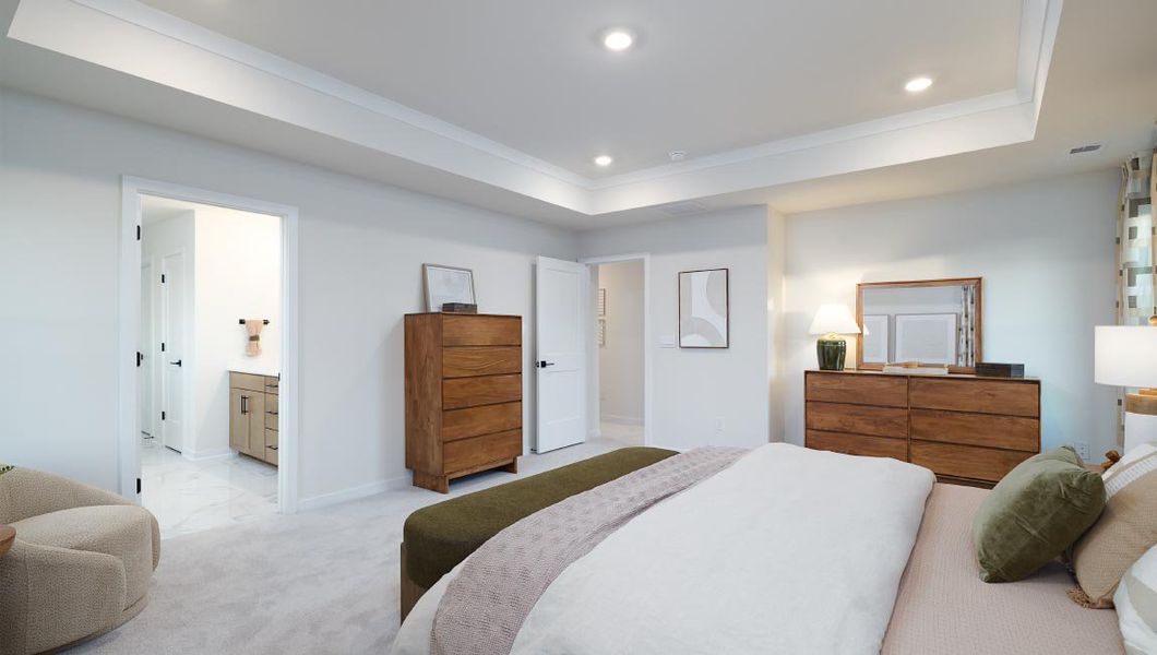 Furnished interior view inside a new home in Westport, York (Image 28).