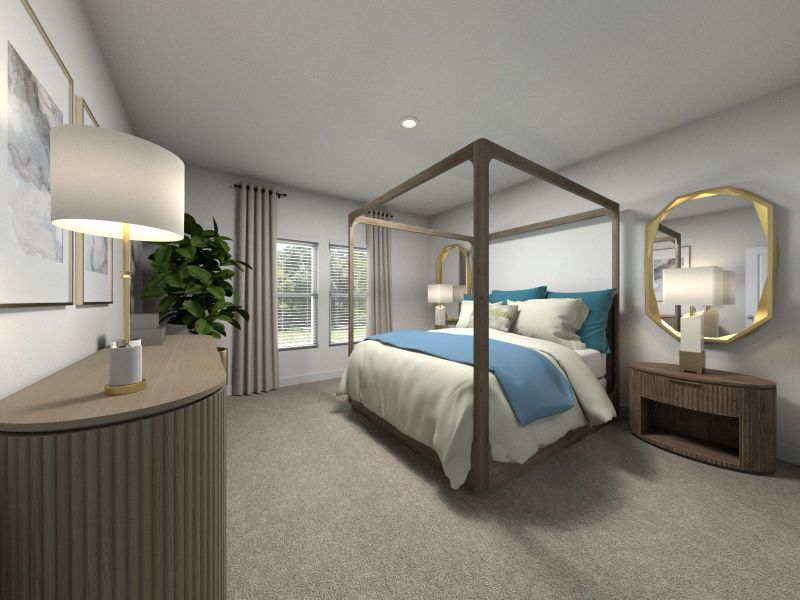 The primary suite offers a private retreat.