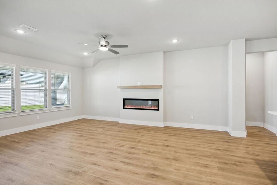 Representative unfurnished interior of a home built from the Adolphus by Centre Living Homes in Painted Tree Woodland West, McKinney (Image 14).
