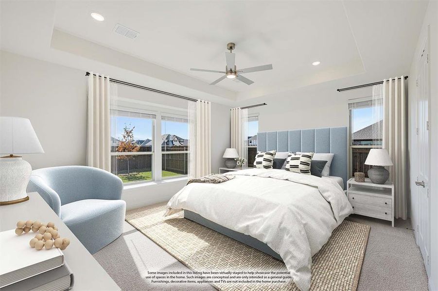 Furnished interior view inside a new home in Wildflower Ranch 60-65, Justin (Image 11). Furnished interior view inside a new home in Wildflower Ranch 60-65, Justin (Image 11).