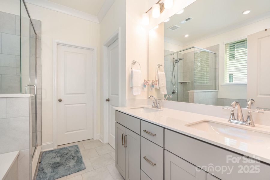 Furnished interior view inside a new home in , Clover (Image 26).