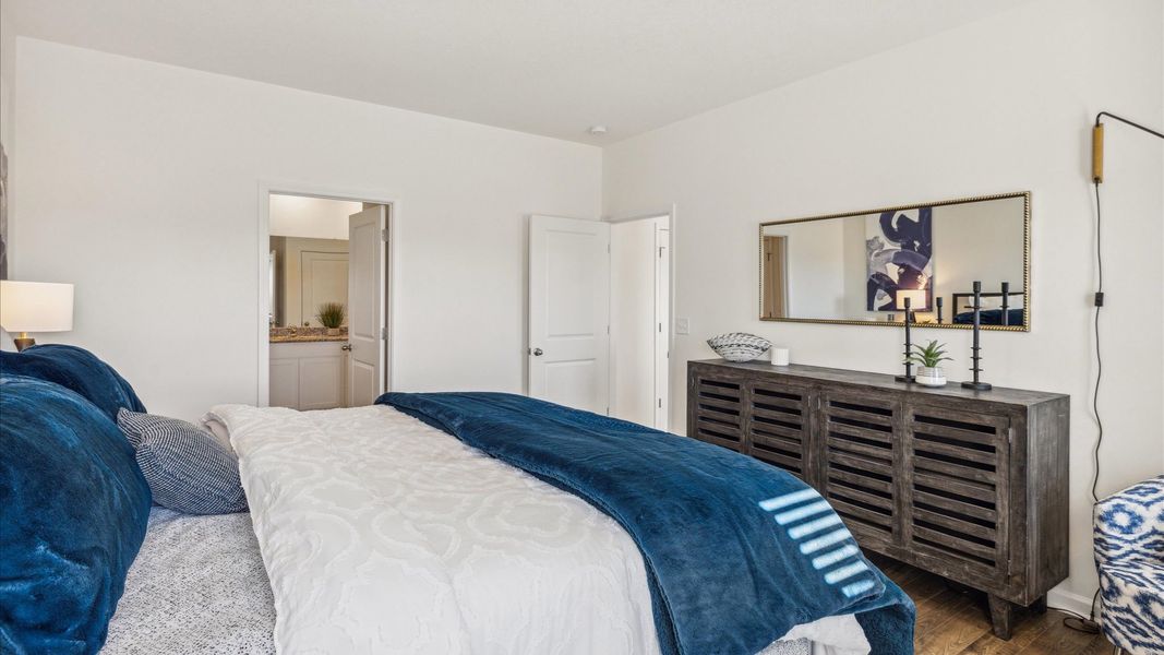 Furnished interior view inside a new home in The Hideaway at Fox Meadows, Bluff City (Image 14).