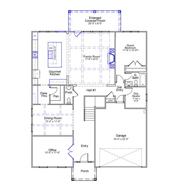 2D floor plan layout of this home in Timberland Grove, Anderson, SC (Image 4). 2D floor plan layout of this home in Timberland Grove, Anderson, SC (Image 4).