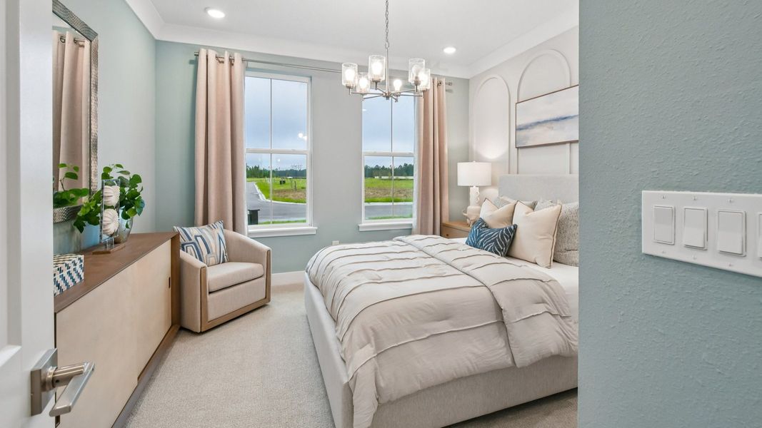 Secondary Bedroom in the Marigold Floor Plan at Haven at Diamond Springs