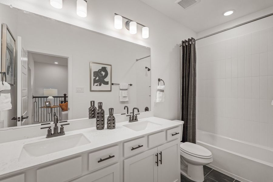 Representative furnished interior of a home built from the Yale by Beazer Homes in Waterbend, Euless (Image 11).