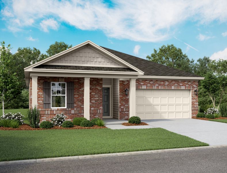 Representative exterior photo of a completed home built from the Polaris by Starlight Homes in Noble Ridge, Howe, TX (Image 2).