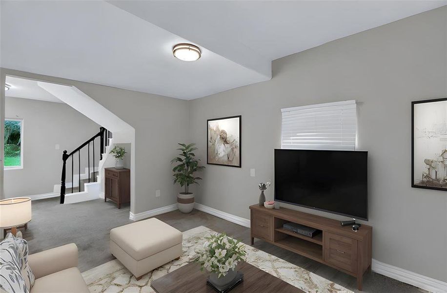 Furnished interior view inside a new home in , Dallas (Image 14). Furnished interior view inside a new home in , Dallas (Image 14).