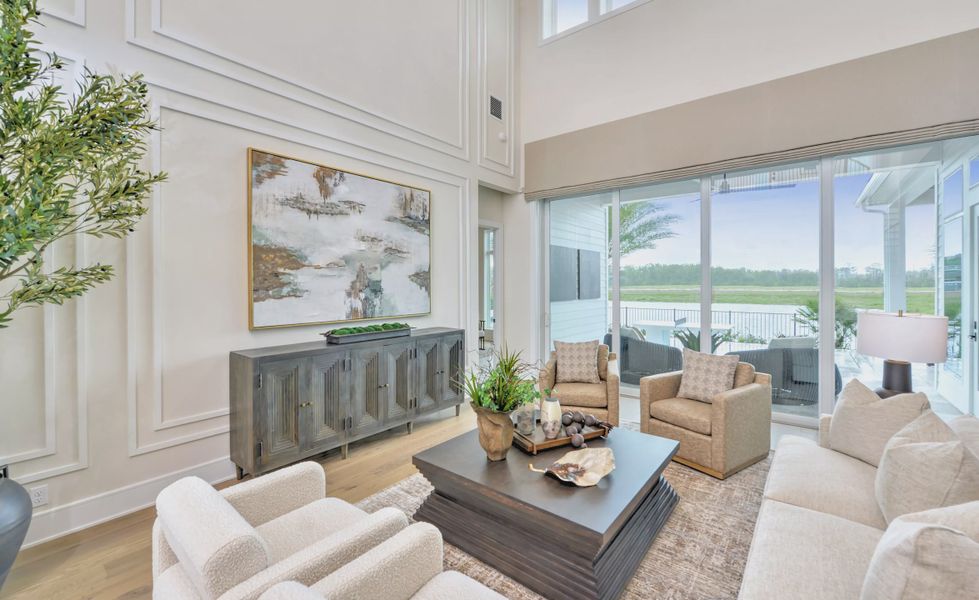 Furnished interior view inside a new home in EverRange, Jacksonville (Image 13).