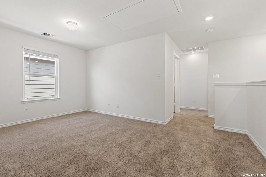 Spacious, unfurnished interior of a new home in Preserve at Culebra - Villa Collection, San Antonio (Image 26). Spacious, unfurnished interior of a new home in Preserve at Culebra - Villa Collection, San Antonio (Image 26).