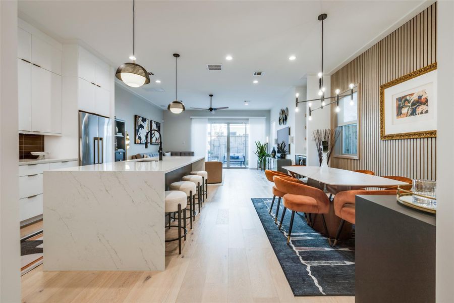 Furnished interior view inside a new home in , Houston (Image 36).