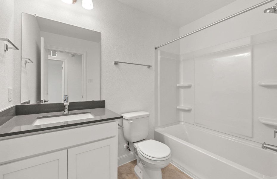 Furnished interior view inside a new home in Horizon Lake, Leander (Image 13). Furnished interior view inside a new home in Horizon Lake, Leander (Image 13).