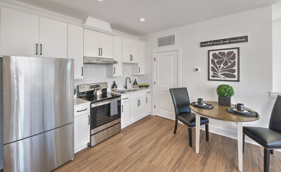 Furnished interior view inside a new home in Laureate Park, Orlando (Image 16). Furnished interior view inside a new home in Laureate Park, Orlando (Image 16).