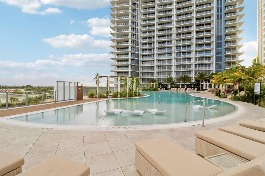pool with sun deck pool with sun deck